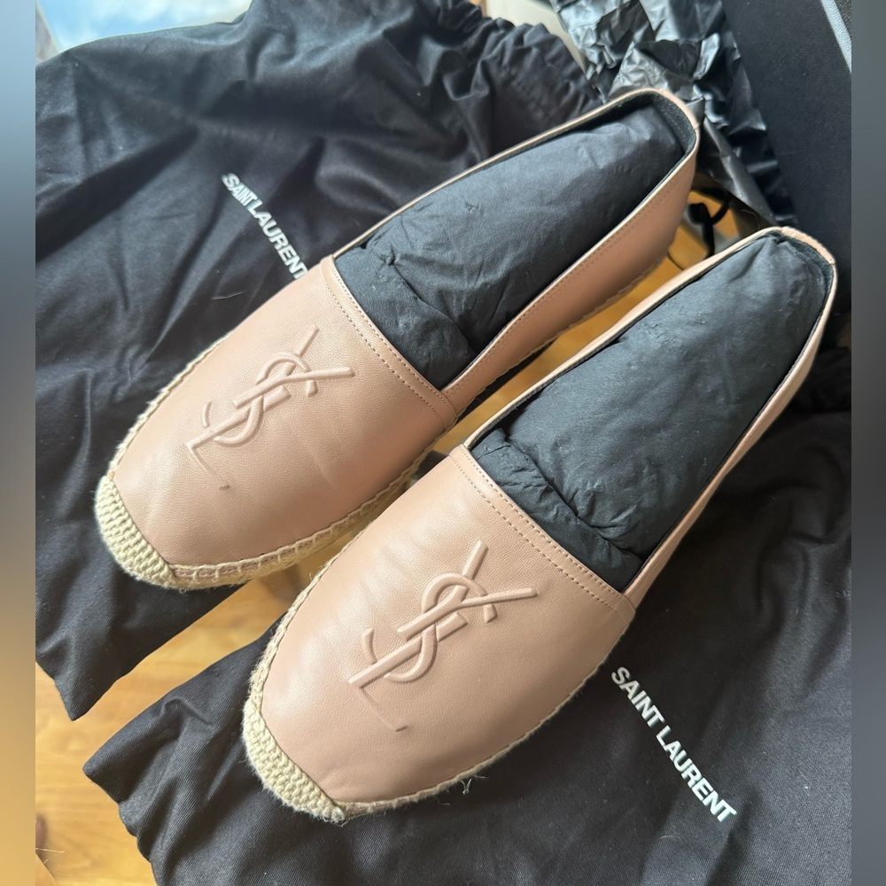 YSL Cassandre Espadrilles in Lambskin
